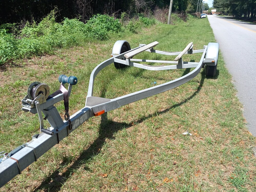 Galvanized single axle boat trailer Swap Shop Charleston Fishing